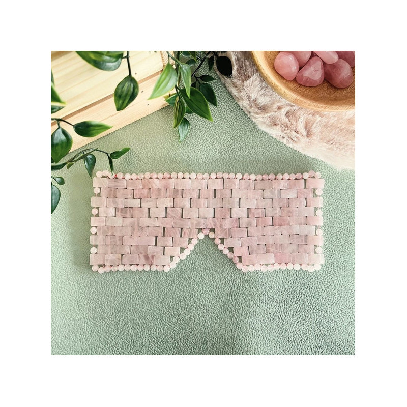 Masque Relaxant pour les Yeux en Quartz Rose