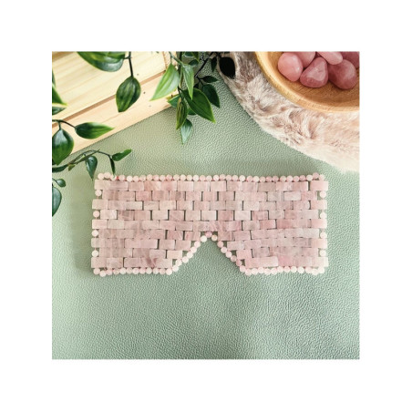 Masque Relaxant pour les Yeux en Quartz Rose